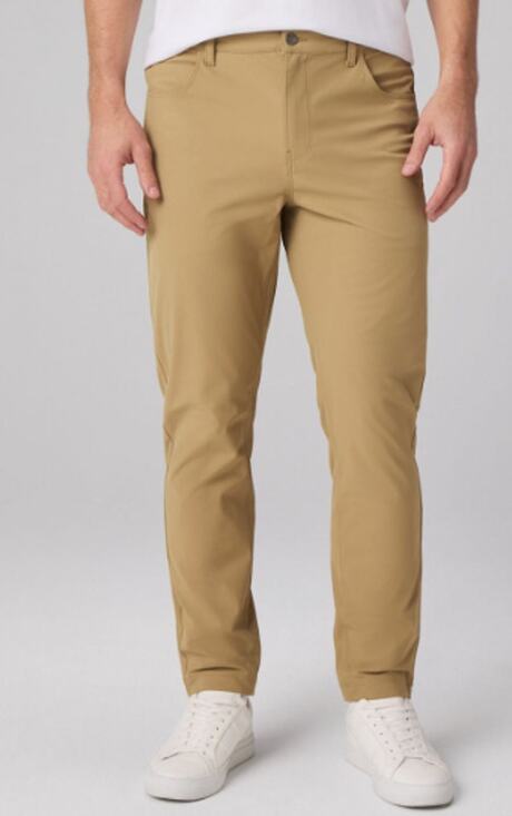 Fabletics Other - Fabletics Men's Don Classic Fit 5-Pocket Pants, Twill Tan Size 31x32